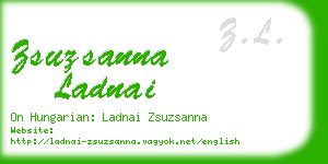 zsuzsanna ladnai business card